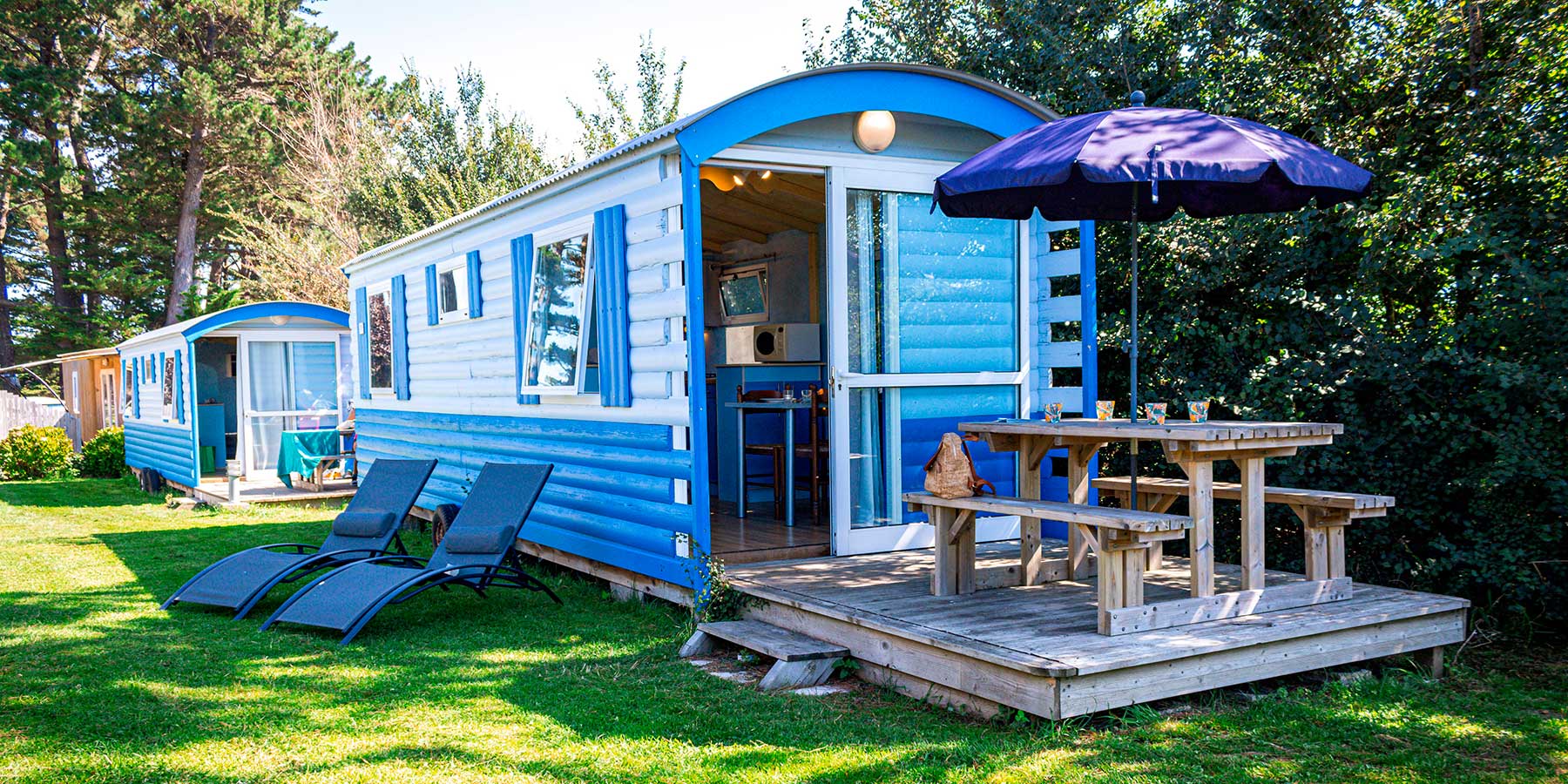 Camping L'Océan Belle-Ile-en-Mer Morbihan randonnée Roulotte insolite