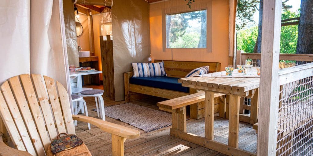 Camping L'Océan Belle-Ile-en-Mer Morbihan randonnée en Lodge Premium